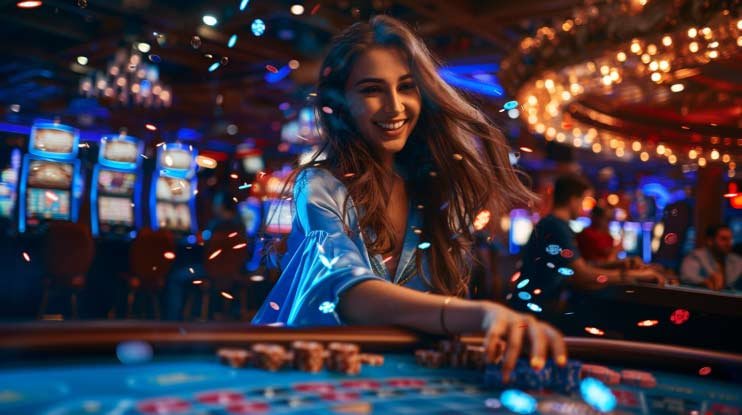 Demonstrasi fitur bonus putaran gratis dalam permainan Tarung Mesin di biruslot